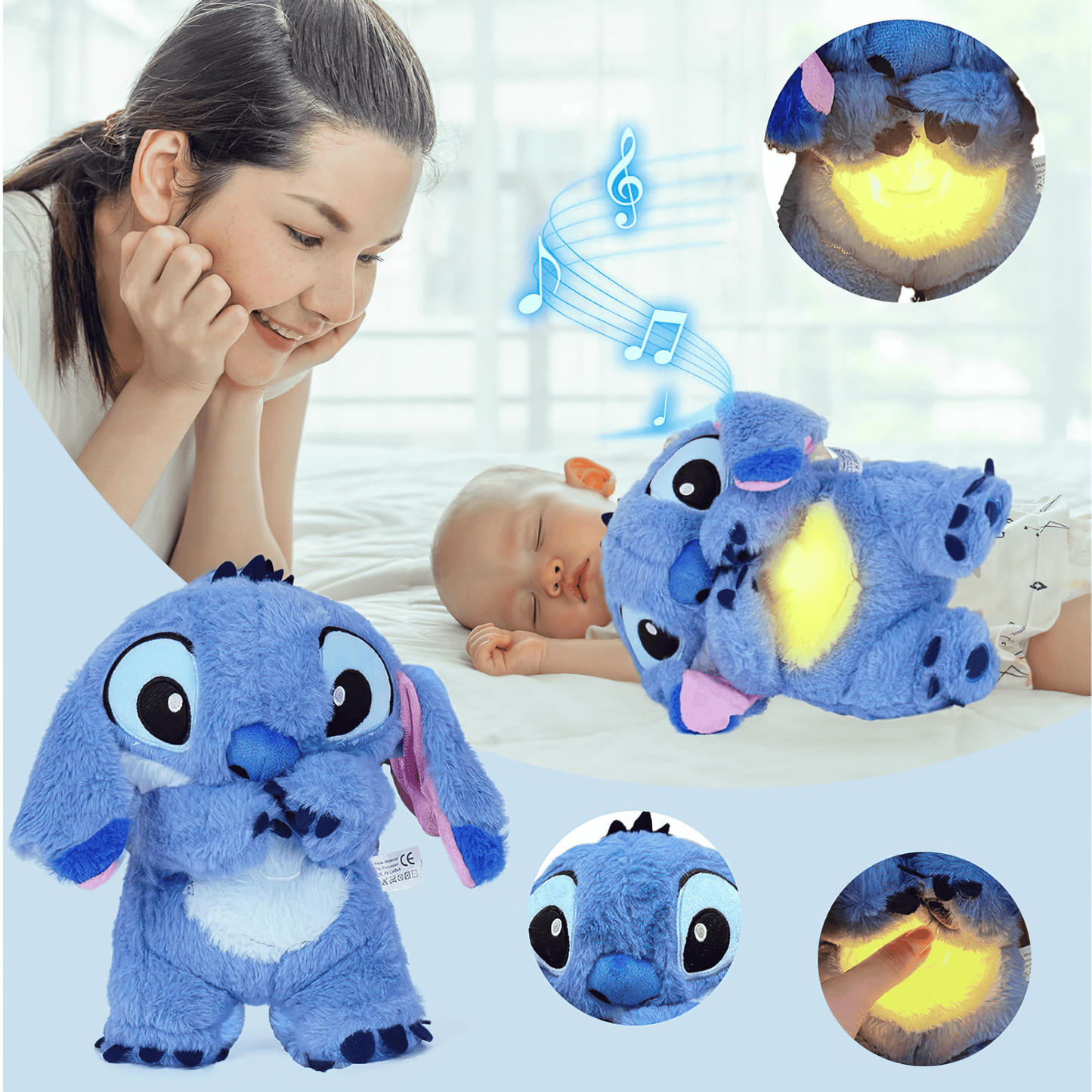 Stitch™ Peluche relajante que simula respiración